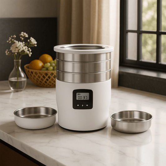 Distributeur de croquettes pour chat bouton WiFi mangeoire - Cat food dispenser with WiFi button and feeder - Mondechat