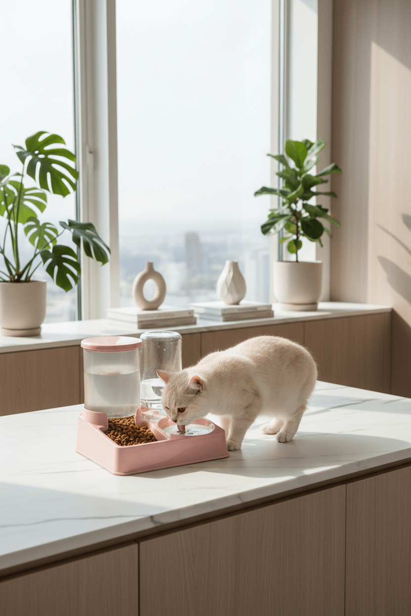 Distributeur de croquettes pour chat | FeliFeed - Mondechat