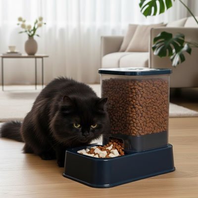 Distributeur de croquettes pour Chat | FreshFeeder - Mondechat
