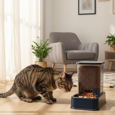 Distributeur de croquettes pour Chat | FreshFeeder - Mondechat
