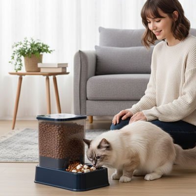 Distributeur de croquettes pour Chat | FreshFeeder - Mondechat