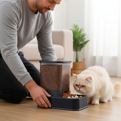 Distributeur de croquettes pour Chat | FreshFeeder - Mondechat