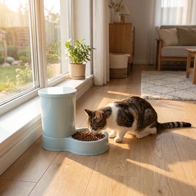 Distributeur de croquettes pour Chat