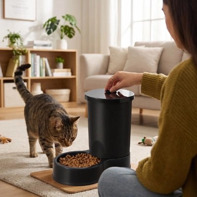 Distributeur de croquettes pour Chat