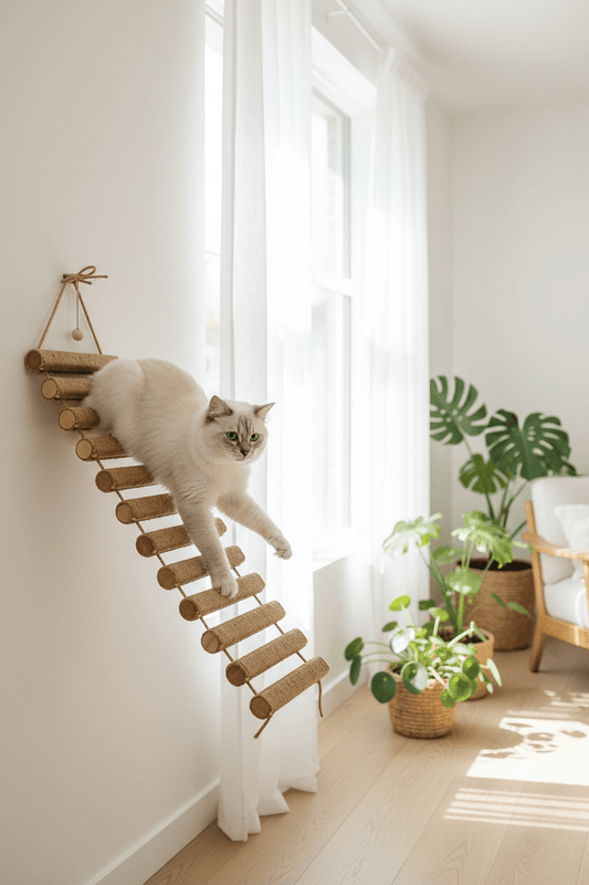 Échelle Pont Chat Sisal | Escalade & Griffoir - Mondechat - Mondechat