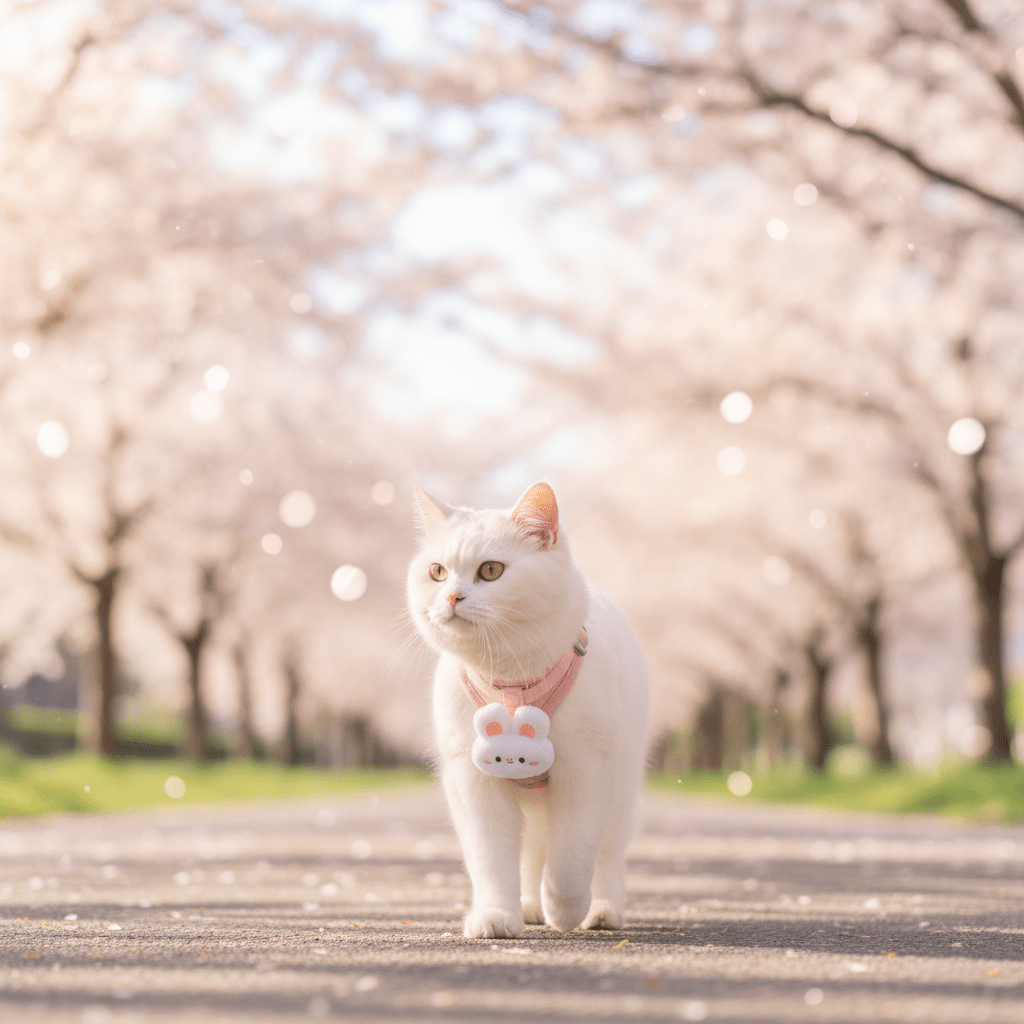 Ensemble Harnais & Laisse Chat | Kawaii - Mondechat - Mondechat