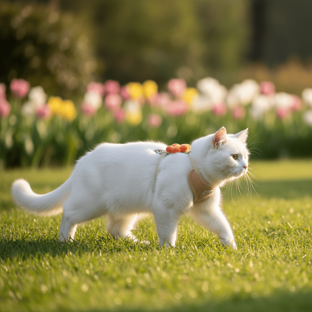Ensemble Harnais & Laisse Chat | Kawaii - Mondechat - Mondechat