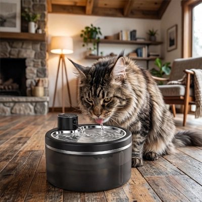 Fontaine à eau chat sans fil​