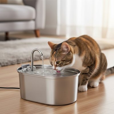 Fontaine a eau Chat | Filtration Continue - Mondechat