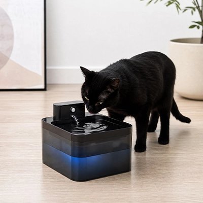 Fontaine a eau Chat | Filtration Continue - Mondechat