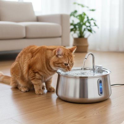 Fontaine a eau chat | Filtrée Continue - Mondechat