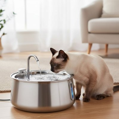 Fontaine a eau chat | Filtrée Continue - Mondechat