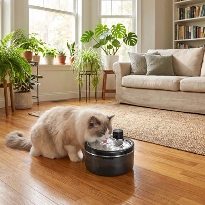 Fontaine à eau chat sans fil | Hydratation Autonome - Mondechat