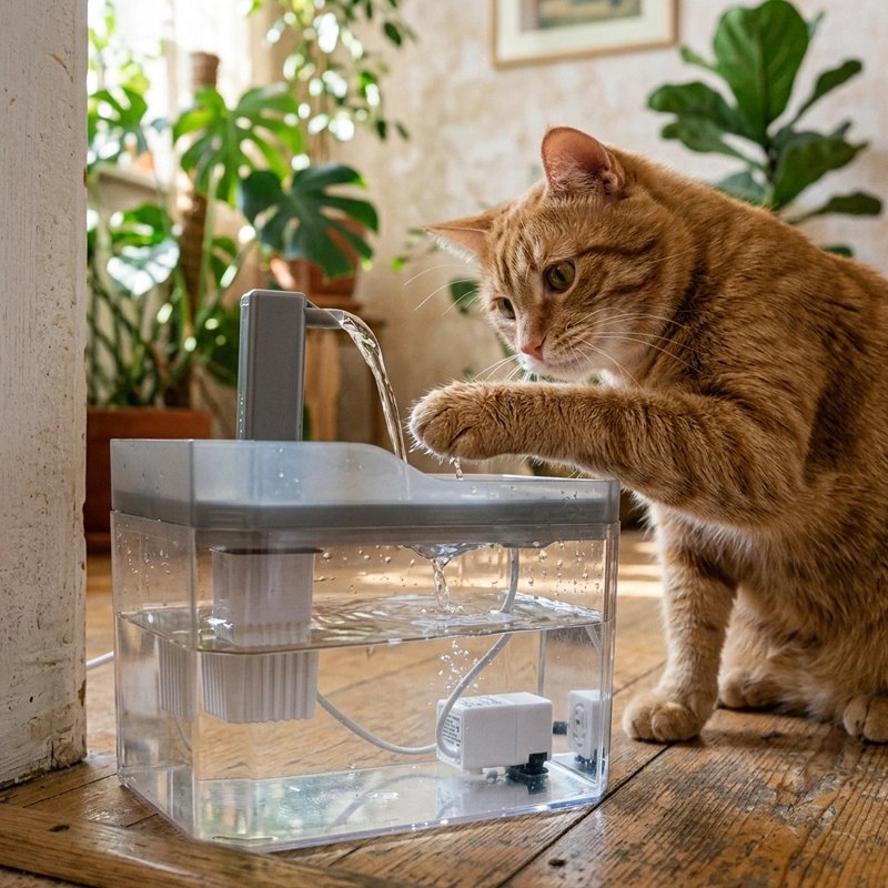 Fontaine a eau Chat