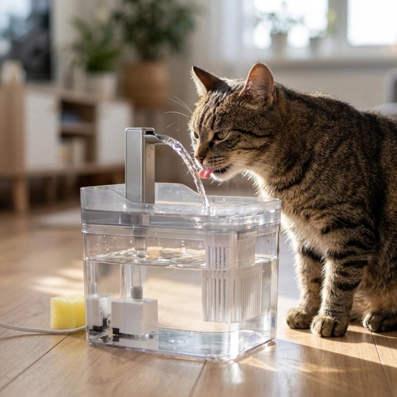 Fontaine a eau Chat