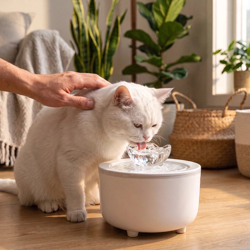 Fontaine a eau Chat