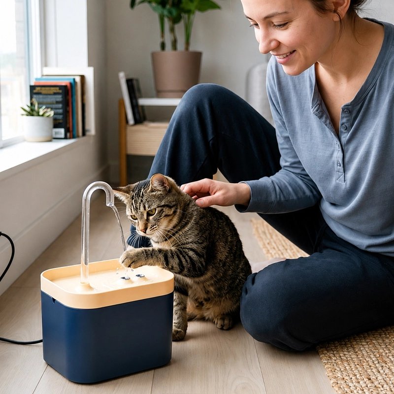 Fontaine a eau Chat