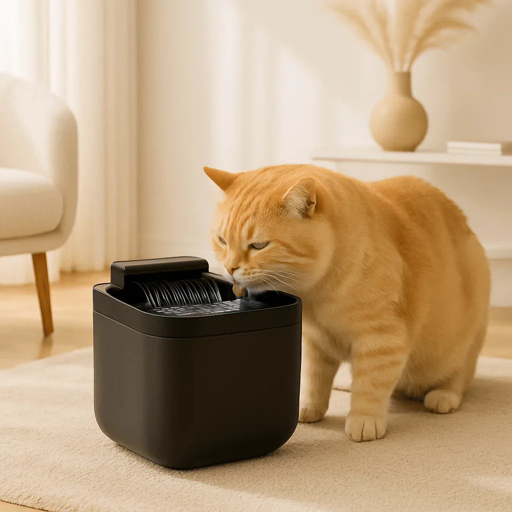 Fontaine eau silencieuse pour chat - Hydratez votre félin en douceur - Mondechat