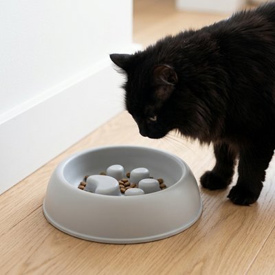 Gamelle Anti-Glouton Chat | Digestion Saine & Repas Apaisés - Mondechat