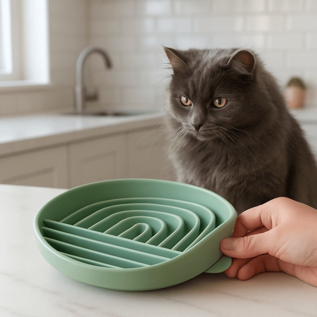 Gamelle anti glouton chat | Digesti'Slow - Mondechat