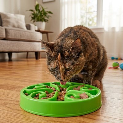 Gamelle anti glouton Chat | DigestiVet - Mondechat