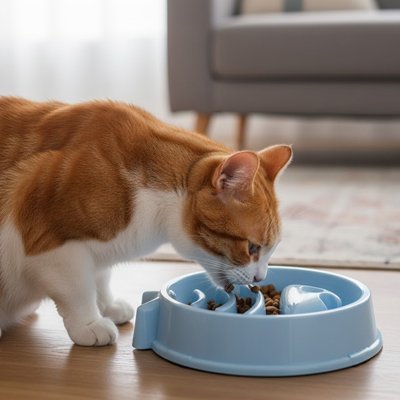 Gamelle anti glouton chat | Felibien - Mondechat