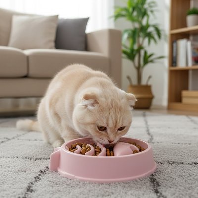 Gamelle anti glouton chat | Felibien - Mondechat