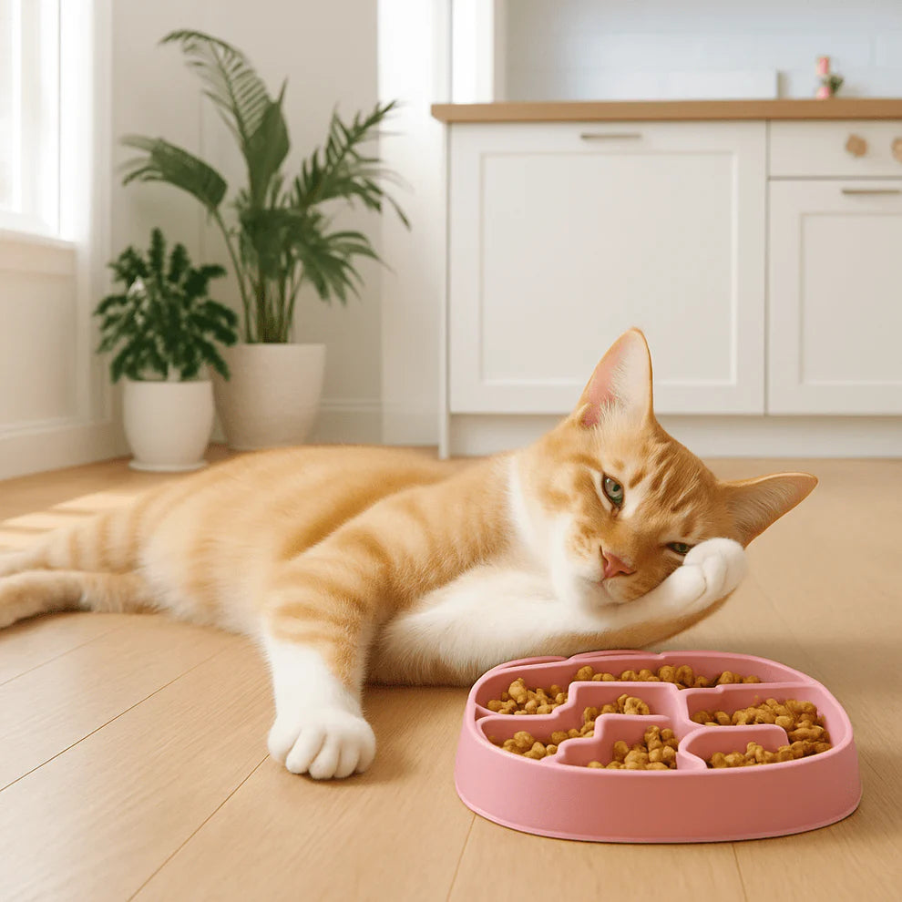 Kit Digestion & Hydratation | Gamelle Anti-Glouton + Fontaine LED Rose - Résolutions 2026