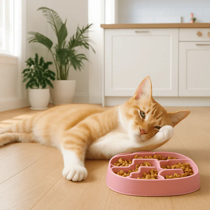 Kit Digestion & Hydratation | Gamelle Anti-Glouton + Fontaine LED Rose - Résolutions 2026