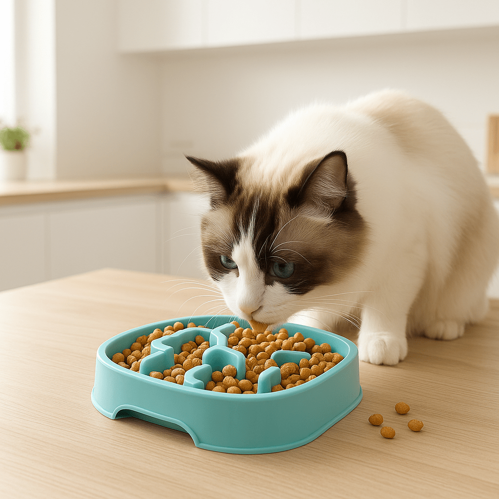 Gamelle anti glouton chat | FélinSmart - Mondechat