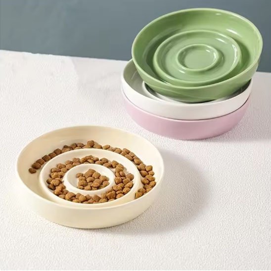 Gamelle anti glouton chat | SlowFeed - Mondechat