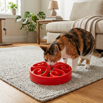 Gamelle anti glouton Chat 