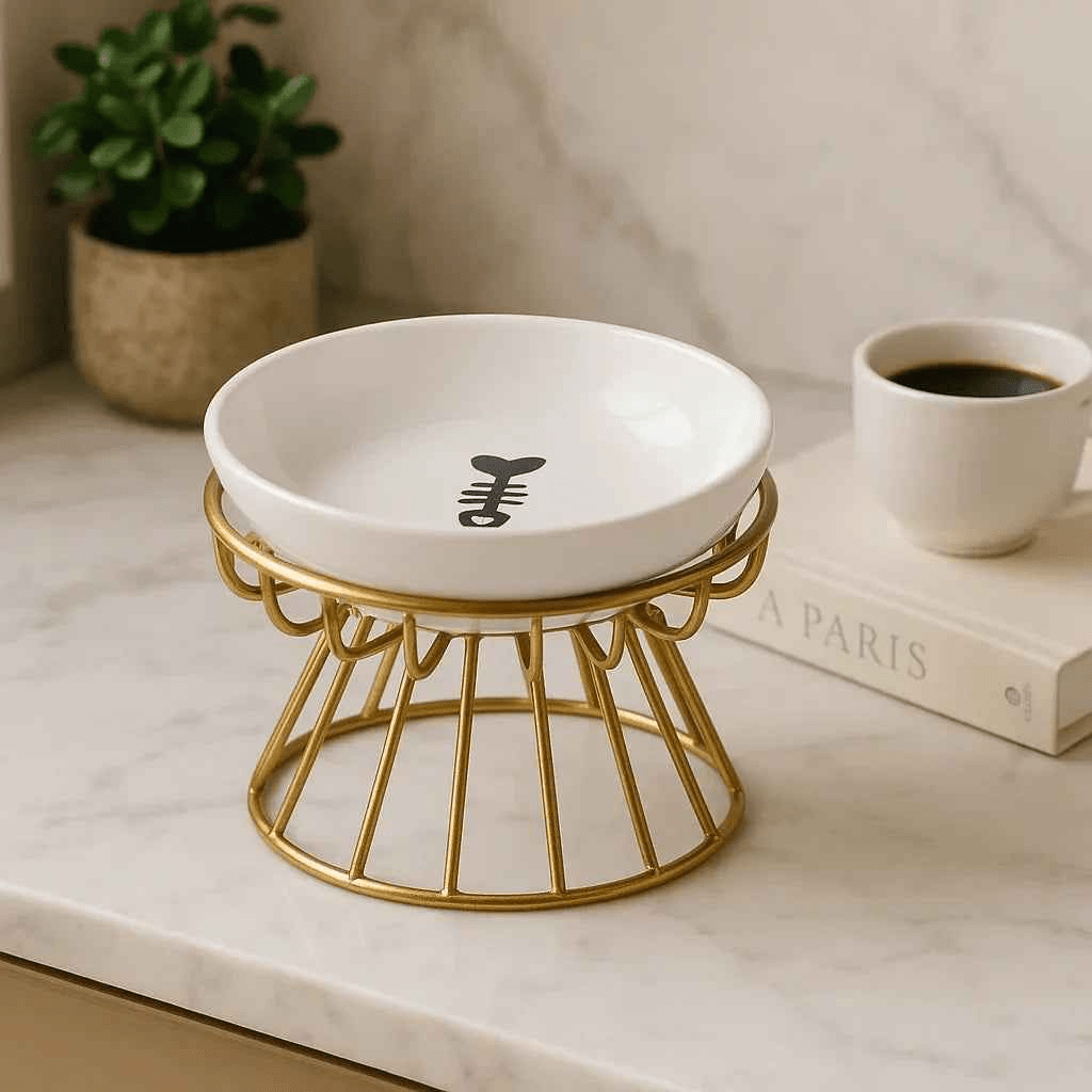 Gamelle Chat Confort Maxi-Ergo - Gamelle Chat Ergonomique pour un Bien-Être Optimal - Mondechat