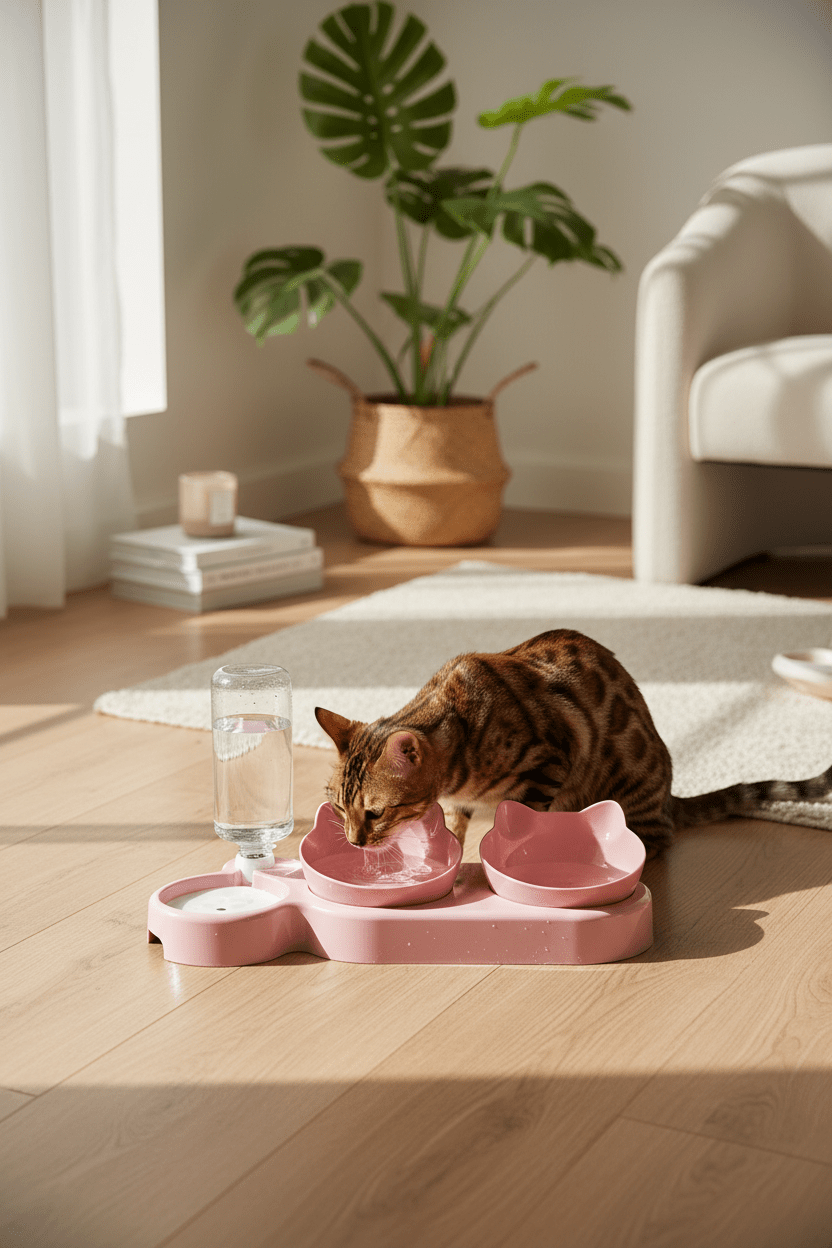 Gamelle chat | Design Ergonomique - Mondechat