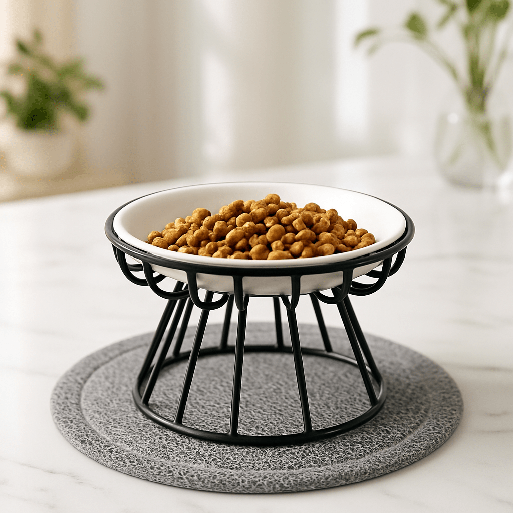 Gamelle Chat Ergonomique Double Compartiment | FélinConfort - Mondechat