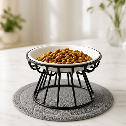 Gamelle Chat Ergonomique Double Compartiment | FélinConfort - Mondechat