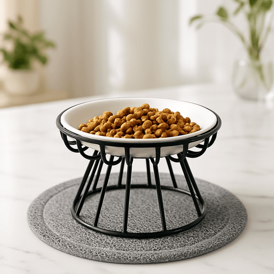 Gamelle Chat Ergonomique Double Compartiment | FélinConfort - Mondechat