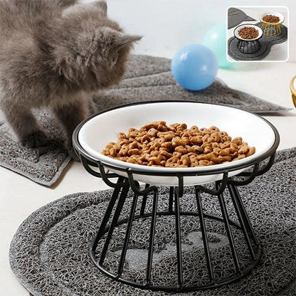 Gamelle Chat Ergonomique Double Compartiment | FélinConfort - Mondechat