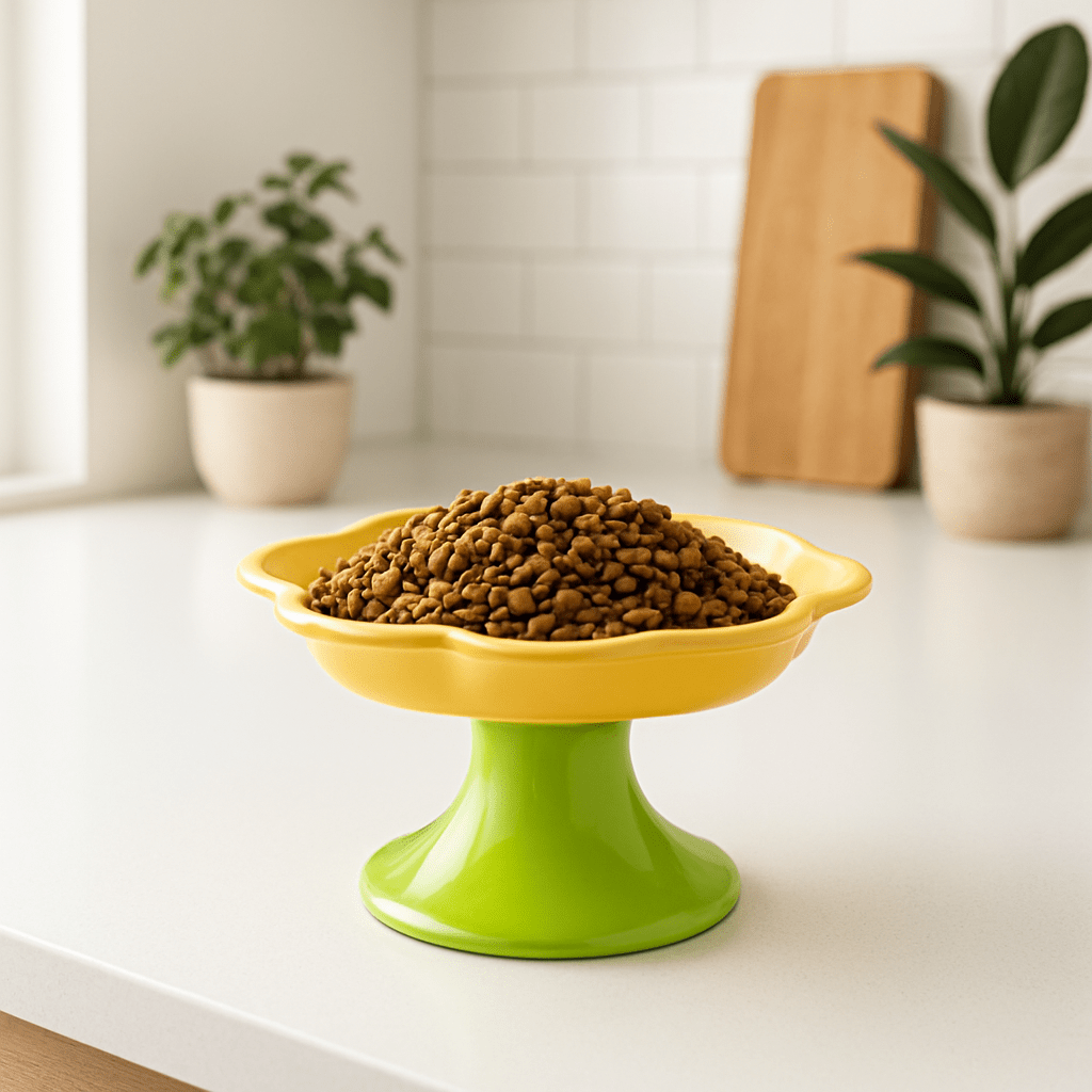 Gamelle chat Fleur Surélévée - Mondechat