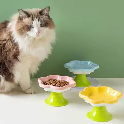 Gamelle chat Fleur Surélévée - Mondechat