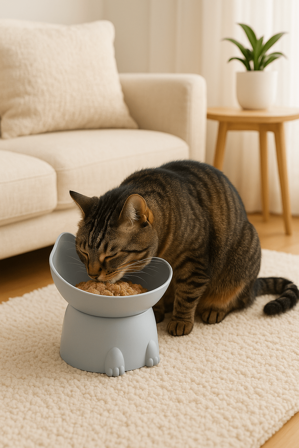 Gamelle chat Fleur Surélévée - Mondechat