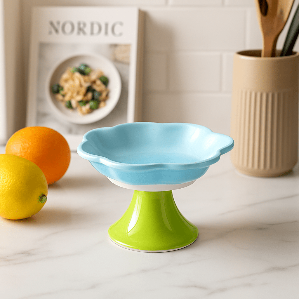 Gamelle chat Fleur Surélévée - Mondechat