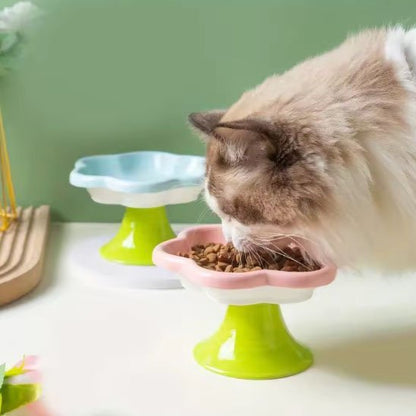 Gamelle chat Fleur Surélévée - Mondechat