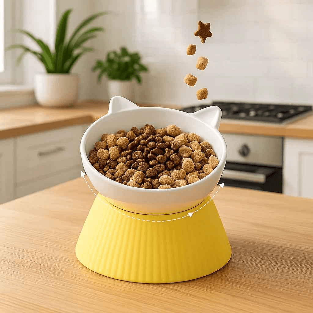 Gamelle Chat Inclinée Ergonomique pour un Confort Optimal - Mondechat