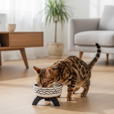 Gamelle chat surélevée | DigestConfort - Mondechat