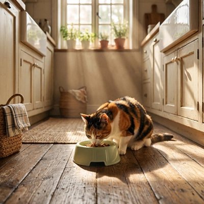 Gamelle pour Chat Surélevée | Anti-Glouton & Antidérapante - Mondechat