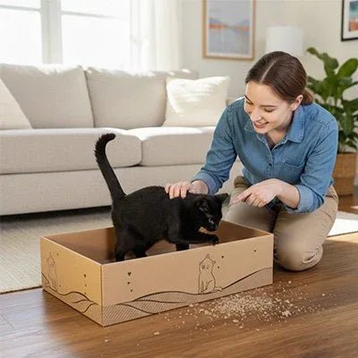 Griffoir Chat carton | ÉcoDurable - Mondechat