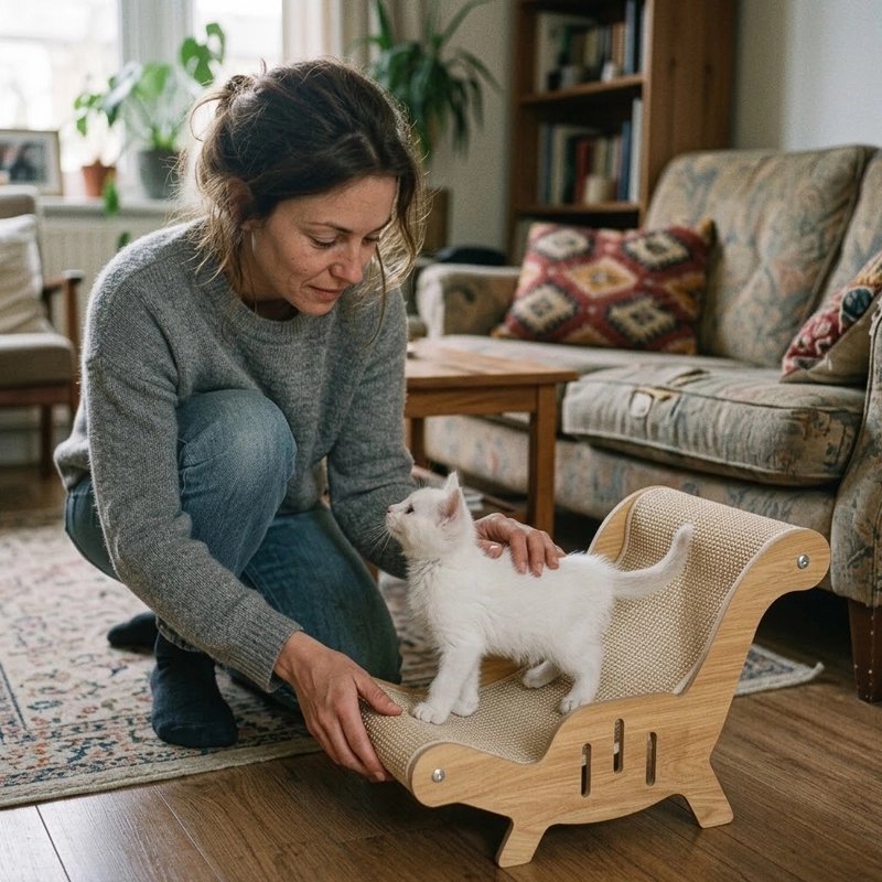 Griffoir Chat | Chaise Longue Sisal Bois Naturel - Mondechat