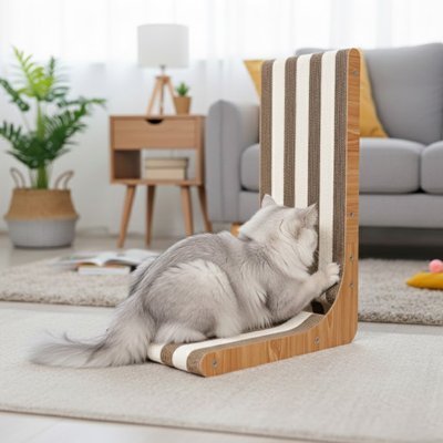 Griffoir Chat | Design Bois Naturel & Résistant - Mondechat