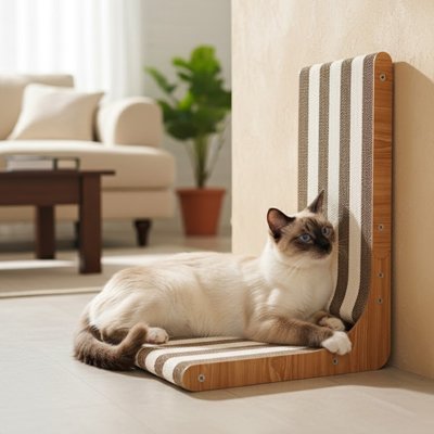 Griffoir Chat | Design Bois Naturel & Résistant - Mondechat